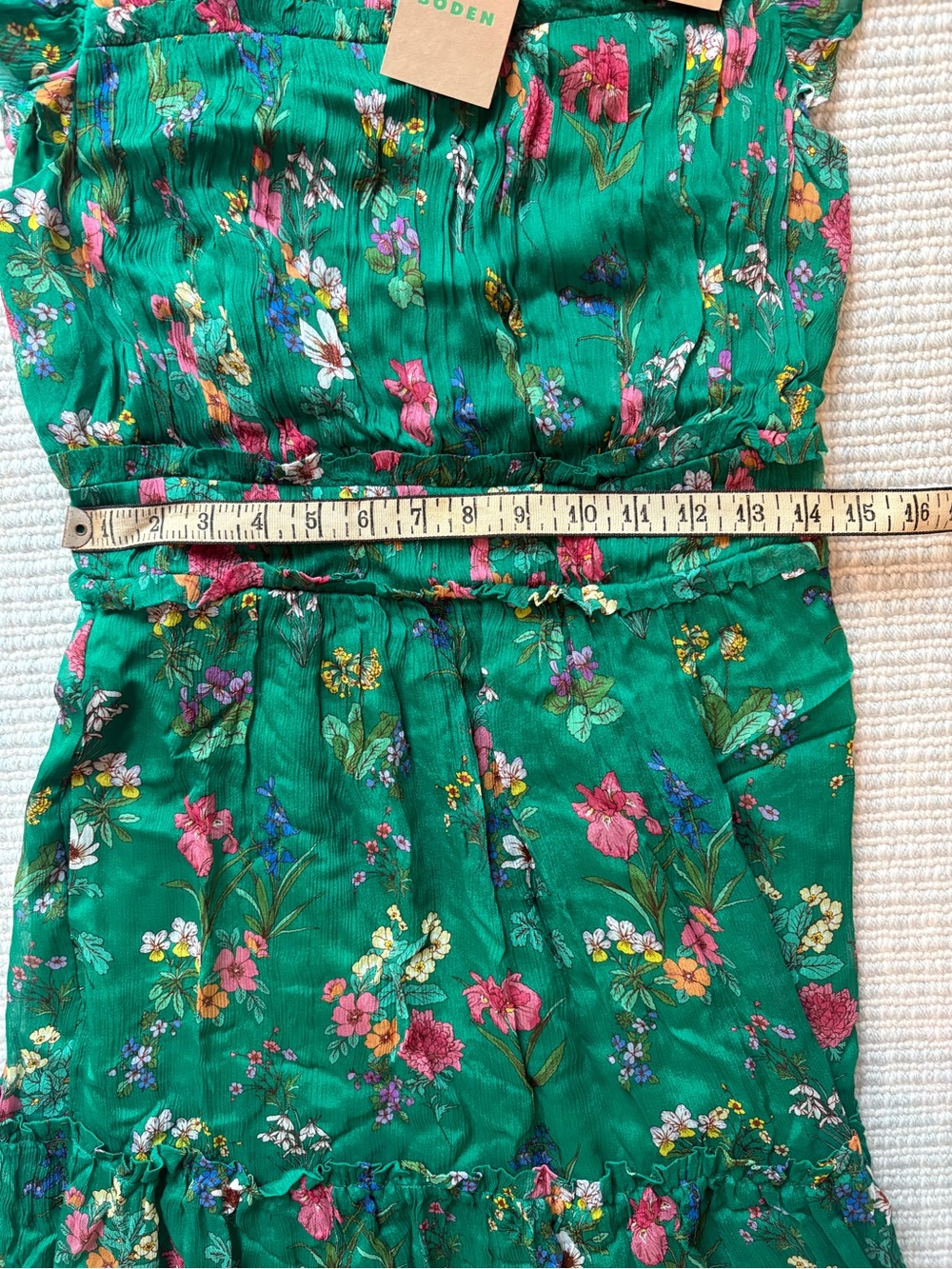 Boden Green Floral Maxi Dress - Picture 10 of 14